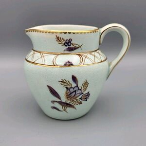 Adams Calyx Ware Regent Light Blue Creamer Pitcher 3.5" Made In England Vintage